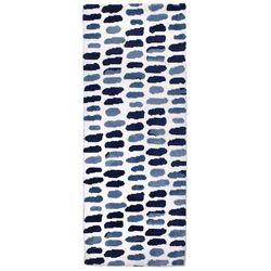 Simple Spaces 21 in. W X 54 in. L Multi-Color Mediterranean Blues Polyester Accent Rug