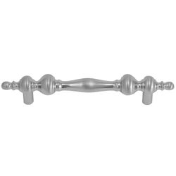 Laurey Georgetown Filigree Cabinet Pull 3 in. Satin Chrome Silver 1 pk