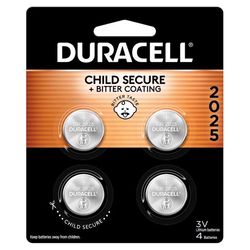 Duracell Lithium Coin 2025 3 V Security and Electronic Battery 4 pk