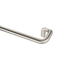 Umbra Matte Nickel Silver Twilight Room Darkening Drapery Rod 88 in. L X 144 in. L