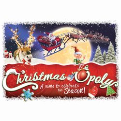 Late for the Sky Christmas Opoly Board Game Multicolored