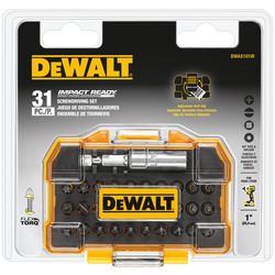 DeWalt Impact Ready Assorted X 1 in. L Screwdriver Bit Set Steel 31 pc