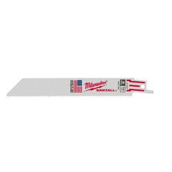Milwaukee Sawzall 6 in. High Speed Steel Reciprocating Saw Blade 14 TPI 25 pk