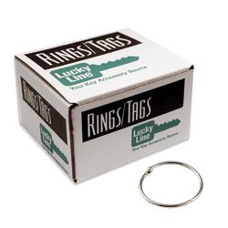 Lucky Line Nickel-Plated Steel Silver Binder Ring