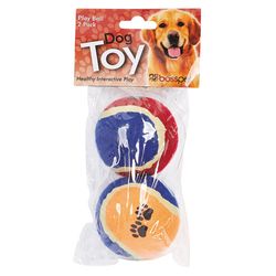 Boss Pet Digger's For Dog Multicolored Rubber Tennis Balls Medium to Large 2 pk