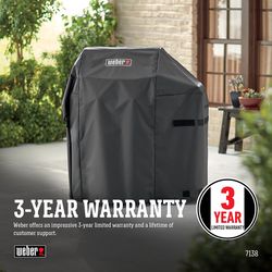 Weber Spirit and Spirit II 2 and 3 Burner Series Black Grill Cover