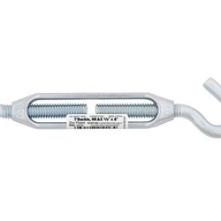 Hampton Zinc-Plated Aluminum/Steel 0.327 in. D Turnbuckle 350 lb 8 in. L
