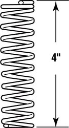 Prime-Line 4 in. L X 15/16 in. D Compression Spring 2 pk