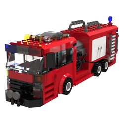 Ace Firetruck Block Set Black/Red