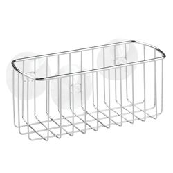 iDesign Rondo Silver Stainless Steel Suction Shower Caddy