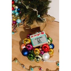 El Arroyo Multi-Colored I'm Dreaming of A White Queso Ornament