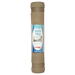 Con-Tact 36 in. L X 17 in. W Taupe Rubber Bath Mat Latex Free