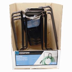 Crawford 7 in. L Black Steel Medium Hose Hanger Holder 25 lb. cap. 1 pk