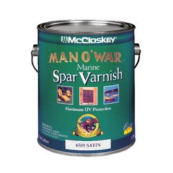 Man O' War McCloskey Satin Clear Marine Spar Varnish 1 gal