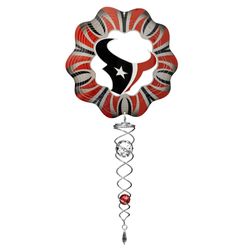 Spinfinity Designs Stainless Steel 14 in. Houston Texans Wind Spinner Mini Set