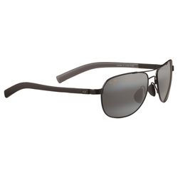 Maui Jim Guardrails Sunglasses Unisex Gloss Black Frame Neutral Gray Lens Polarized