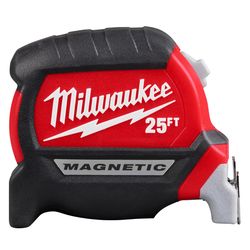 Milwaukee 25 ft. L X 2.33 in. W Compact Tape Measure 1 pk