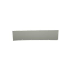 Ives 34 in. L Satin Gray Stainless Steel Push Plate 1 pc