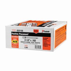 Paslode Positive Placement 2-1/2 in. L Straight Strip Galvanized Metal Connector Nails 2,000 pk