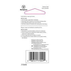 Westinghouse .011 Gauge Gray Stainless Steel Decorative Chain 1/8 in. D 36 in.