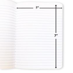 Bazic Products 5 in. W X 7 in. L College Ruled Glue Top Assorted Polka Dot Composition Book