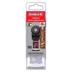 Diablo Starlock 1-1/4 in. W Bi-Metal Curved Contact Edge Oscillating Blade Clean Wood 10 pk