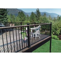 Fortress Railing Products Al13 Home Level Post 39.5 in. H X 3 in. W X 3 in. L Aluminum Railing Post