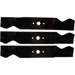 Stens 54 in. Mulching Mower Blade For Riding Mowers 3 pk