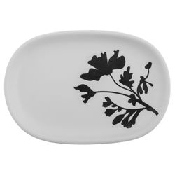 Karma Milo Black/White Ceramic Soap Dish