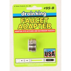 GT Water Products Drain King Faucet Adapter For Universal 5/16 in. Brass 1 pc