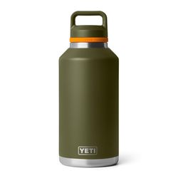 YETI Rambler 64 oz King Crab Orange/Olive BPA Free Bottle with Chug Cap