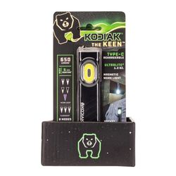 Kodiak 650 lm Black LED Rechargeable Work Light Flashlight