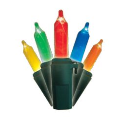 Brite Star LED Mini Multicolored 50 ct String Christmas Lights 16.6 ft.