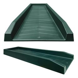 Master Mark 2.25 in. H X 11 in. W X 24 in. L Green Plastic Splash Block