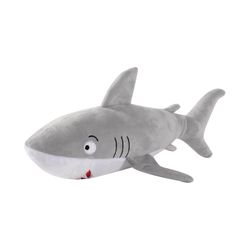 Pet Shop by Fringe Studio For Dog Gray Plush You Can't Swim with Us Dog Toy 1 pk