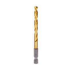 Milwaukee Shockwave 15/64 in. X 4-1/8 in. L Titanium Red Helix Drill Bit Hex Shank 1 pc