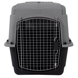 Aspen Pet Pet Porter Medium Plastic Pet Kennel Gray 24 in. H X 22.5 in. W X 32 in. D