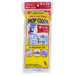 Warp's Jiffy-Cover 9 ft. W X 12 ft. L X 0.6 mil Plastic Drop Cloth 1 pk