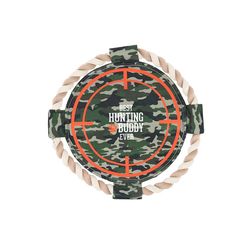 Pavilion We People For Dog Camouflage Cotton Target Squeak Dog Toy 10 1 pk