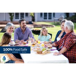Sorbco White Plastic Insect Repellent Tablecloth