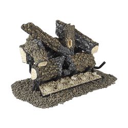 Pleasant Hearth Arlington Ash Vented Fireplace Log Set 2 hr 1 pk