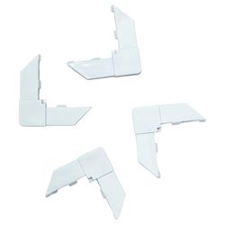 Phifer Wire White Plastic 3 in. W X 6 in. L Screen Frame Corner 4 pk