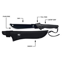 Gerber Gator Jr. 10.75 in. Carbon Steel Machete