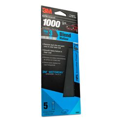 3M 9 in. L X 3-2/3 in. W 1000 Grit Silicon Carbide Sandpaper 5 pk