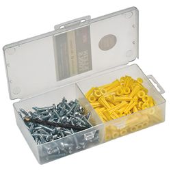 Klein Tools 1/4 in. D X 1 in. L Steel Round Head Anchor Kit 1 pk