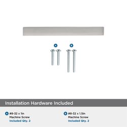 Amerock Contemporary Bar Cabinet Pull 3 in. Satin Nickel Silver 1 pk