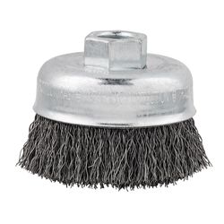Milwaukee 3 in. Crimped Wire Cup Brush Steel 1200 rpm 1 pc