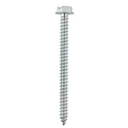 HILLMAN No. 8 Ga. X 2 in. L Slotted Hex Washer Head Sheet Metal Screws 100 pk