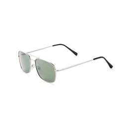 Optimum Optical Sunglasses Unisex Silver Frame Black Lens
