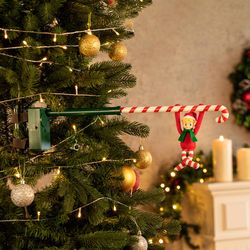 Mr. Christmas Merry Mischief Elf Musical Tree Acrobat Animated Decor 6 in.